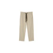 Jogging Style Tapered Leg Broek Marc O'Polo , Beige , Dames