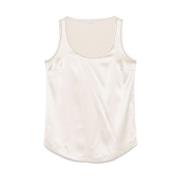 Lichtbeige Mouwloze Top Brunello Cucinelli , White , Dames