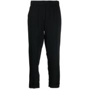 Cropped Trousers P.a.r.o.s.h. , Black , Dames