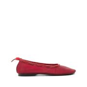 Rode platte zool schoenen Alohas , Red , Dames