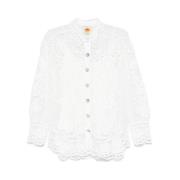 Witte Knoopsluiting Onderjurk Farm Rio , White , Dames