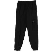 Cargo Zak Katoenmix Broek Represent , Black , Heren