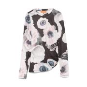 Zwarte Bloemen Trui Stine Goya , Multicolor , Dames