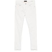 Wolken Wit Katoenmix Jeans Purple Brand , White , Heren