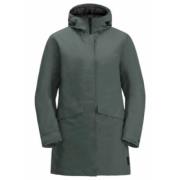 Groene regenjas blazer stijl Jack Wolfskin , Green , Dames