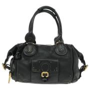 Pre-owned Leather handbags Chloé Pre-owned , Black , Dames