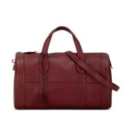 Pre-owned Leather travel-bags Hermès Vintage , Red , Dames