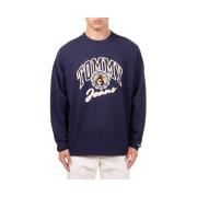 College Archive Crew Pullover Sweaters Tommy Hilfiger , Blue , Heren