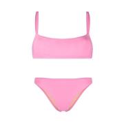 Flamingo Roze High-Waisted Bikini Lido , Pink , Dames