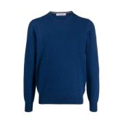 Round-neck Knitwear La Fileria , Blue , Heren