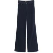 Donkerblauwe Wide Leg Denim Jeans A.p.c. , Blue , Dames