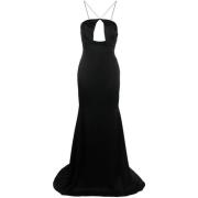 Zwarte Maxi Jurk met Uitsnijdingen Alex Perry , Black , Dames