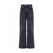 Grijze Katoenen Straight Leg Jeans Our Legacy , Gray , Heren