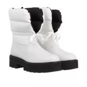 Wit Zwart Ultralift Btie Leren Laarzen Stuart Weitzman , White , Dames