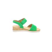 Groene sandalen met sleehak Gabor , Green , Dames