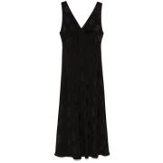 Zwarte Gerimpelde Jurk met Bewust Label Rixo , Black , Dames