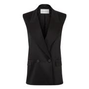 Dubbelbreasted Mouwloos Nina Ricci , Black , Dames