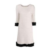 Knitted Dresses Charlott , White , Dames