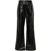 High-Rise Wide Leg Jeans Purple Brand , Black , Dames