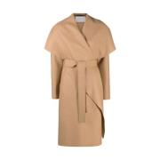 Kameelwol Wikkeljas Harris Wharf London , Beige , Dames