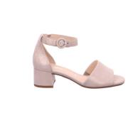 Sandaal in beige leer Gabor , Beige , Dames