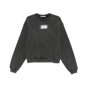 Grijze Blade Logo Sweatshirt T by Alexander Wang , Gray , Dames