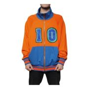 Bomberjack met Logo Details Oranje Blauw Dolce & Gabbana , Orange , He...