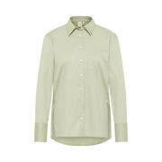 Lange mouwen blouse effen kleur Eterna , Green , Dames