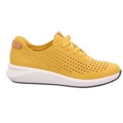 Gele Sneakers Clarks , Yellow , Dames