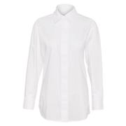 Oversized Kraagshirt met Knoopsluiting InWear , White , Dames