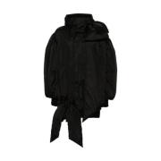 Zwarte Gewatteerde Hoodie Strikdetail Simone Rocha , Black , Dames