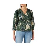 Blouse met Lange Mouwen en Volumemouw Marc O'Polo , Multicolor , Dames