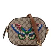 Pre-owned Fabric crossbody-bags Gucci Vintage , Beige , Dames