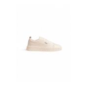 Witte Leren Lage Sneaker Antony Morato , White , Heren