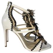 Pre-owned Leather sandals Alexandre Birman Pre-owned , White , Dames