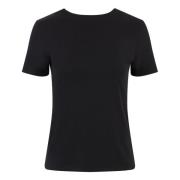 T-Shirt MET Plunging Draped Nina Ricci , Black , Dames