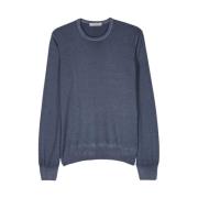 Round-neck Knitwear La Fileria , Blue , Heren