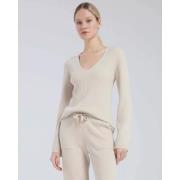 Wol Kasjmier Trui Lorena Antoniazzi , Beige , Dames