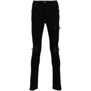 Zwarte Distressed Skinny Jeans Amiri , Black , Heren