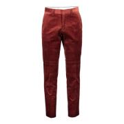 Rode Heren Klassieke Slim Fit Broek Gant , Red , Heren