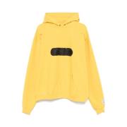 Mosterdgele hoodie met logo Gallery Dept. , Yellow , Heren