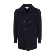 Navy Geweven Herenjas Comme des Garçons , Blue , Heren