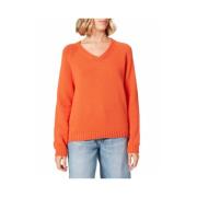 Dames Pullover Sweater Camel Active , Orange , Dames