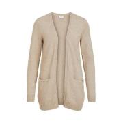 Beige Gebreid Vest Herfst/Winter Collectie Vila , Beige , Dames