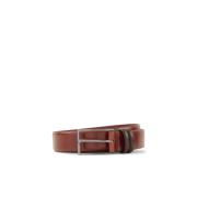 Carmello Medium Brown Leren Riem Hugo Boss , Brown , Heren