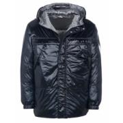 Omkeerbare Zwarte Jas Tommy Hilfiger , Black , Heren