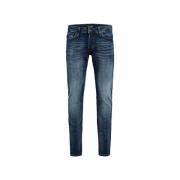 Slim Fit Blauwe Jeans Jack & Jones , Blue , Heren