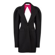 Halter Coat With Cocoon Nina Ricci , Black , Dames