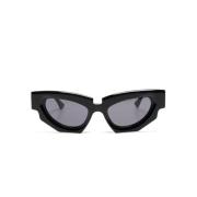 Cat-Eye Getinte Zonnebril Kuboraum , Black , Heren