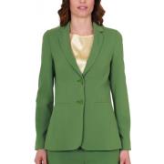 Groene Cady Stretch Blazer Jas Pennyblack , Green , Dames